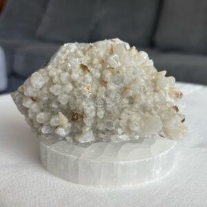 Quartz over calcite cluster